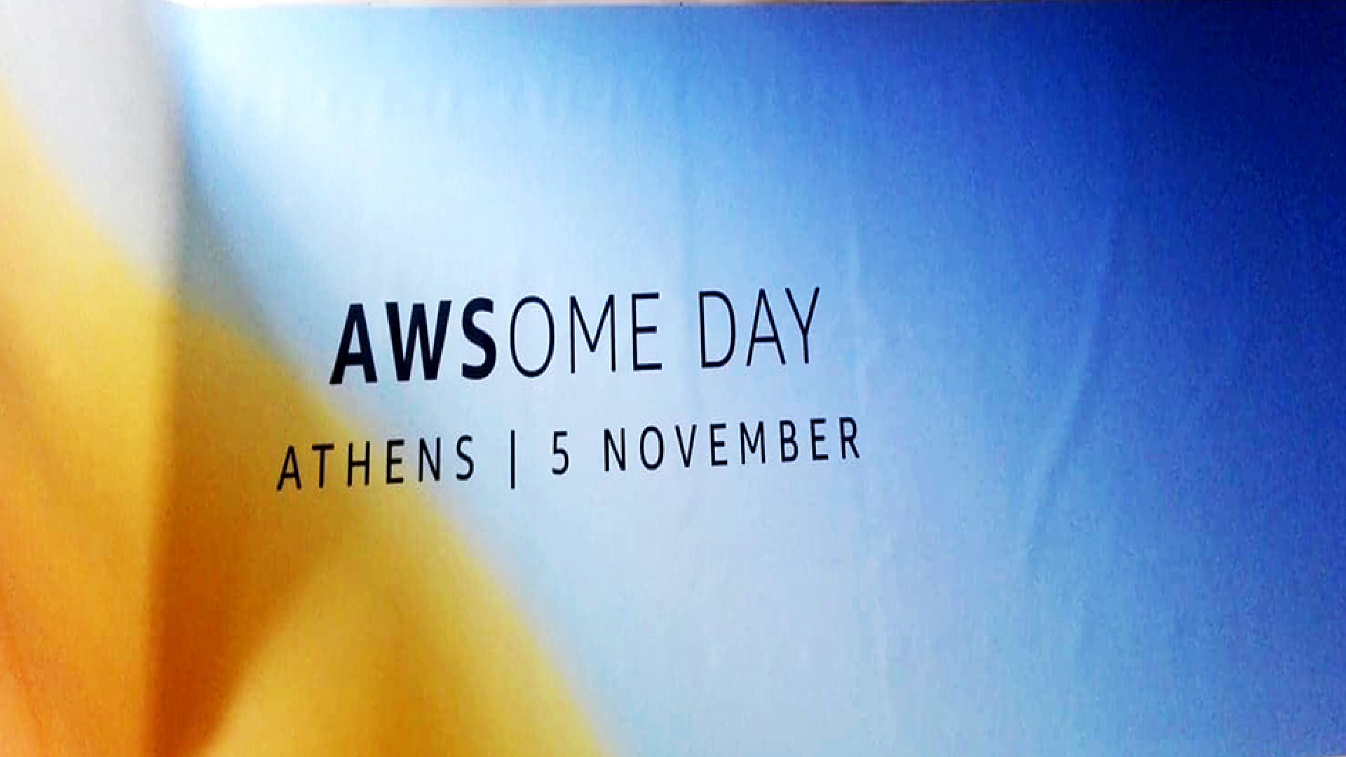 Amazon AWS large format banner print